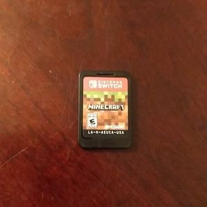 Minecraft game for the Nintendo switch